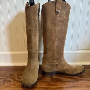 Frye Brown Suede Knee-High Boots